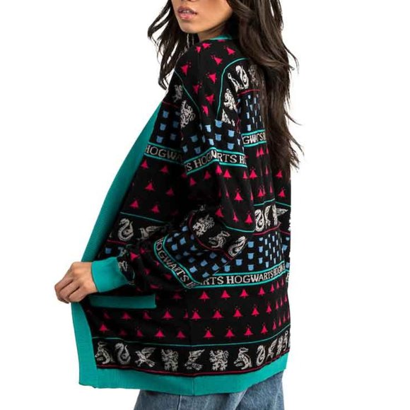 Bioworld - Harry Potter Hogwarts House Holiday Cardigan - Picture 4 of 4